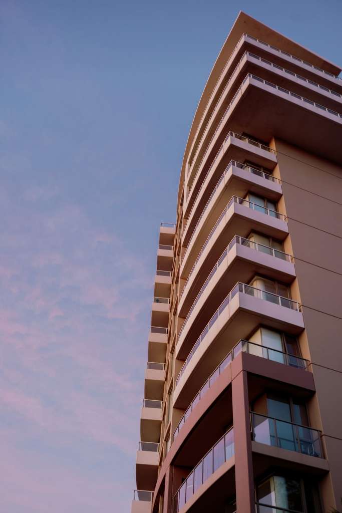 A Melbourne apartment building with balconies, representing rentvesting